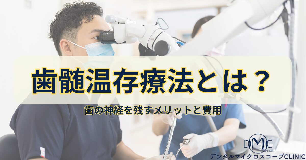 医師監修｜歯髄温存療法とは？歯の神経を残すメリットと費用・マイクロスコープ治療の重要性