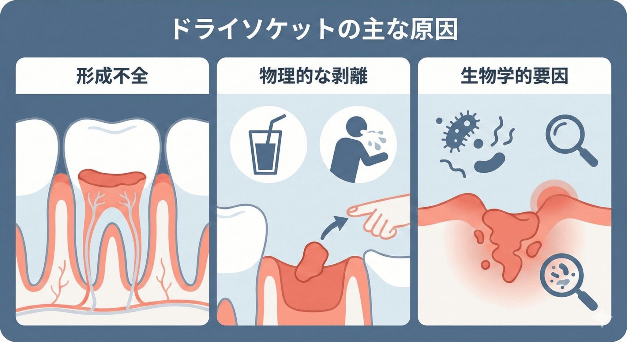 ドライソケットとは？症状・原因・治し方から放置のリスクまで徹底解説 | デンタルマイクロスコープクリニック