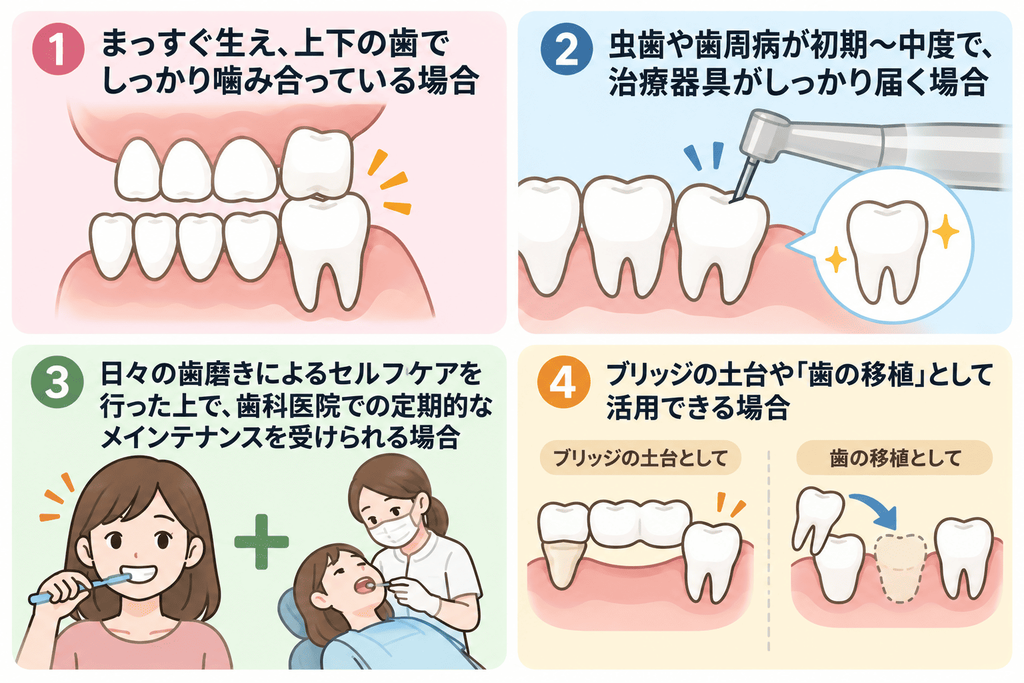 【無理に抜かずに温存できる主な4つのケース】の目次